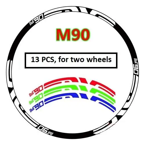 EVNE M90 Wheel Rim Decals Bicycle Sticker MTB Bike Racing Cycle 26ER 27.5ER 29ER