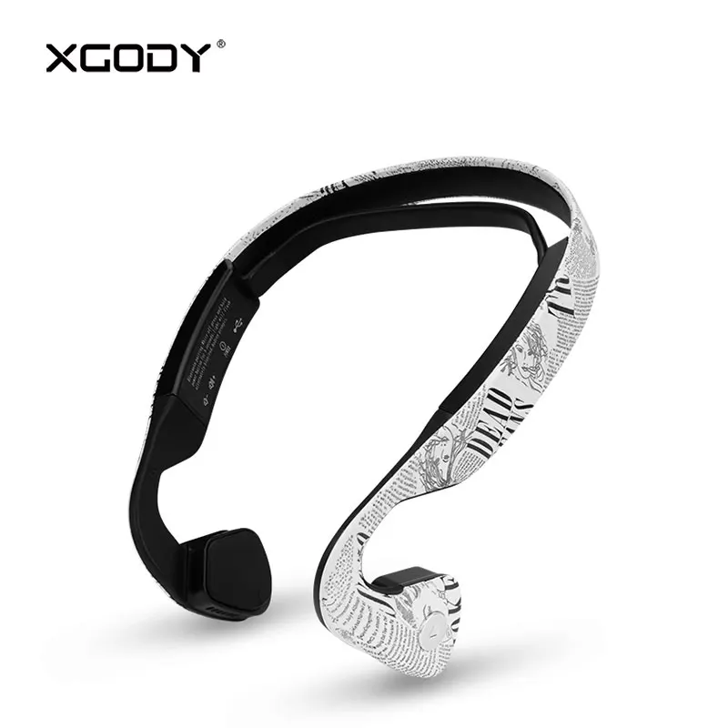 

XGODY ZB19 Bone Conduction Wireless Headphone Bluetooth 4.0 10 Meter 230mAh Hearing Aid Earphone with Microphone for Phone Sport