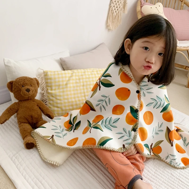 Baby bedding fleece blanket Multifunctional kids shawl blanket 100*65cm newborn bath towel