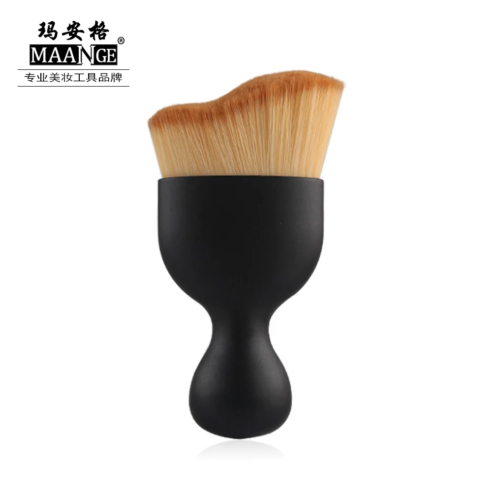 MAANGE 6 в 1 Профессиональные кисти для макияжа Set для губ, тени для век Foundation Brush инструменты Мощность Губка Puff сделать до кисти инструменты