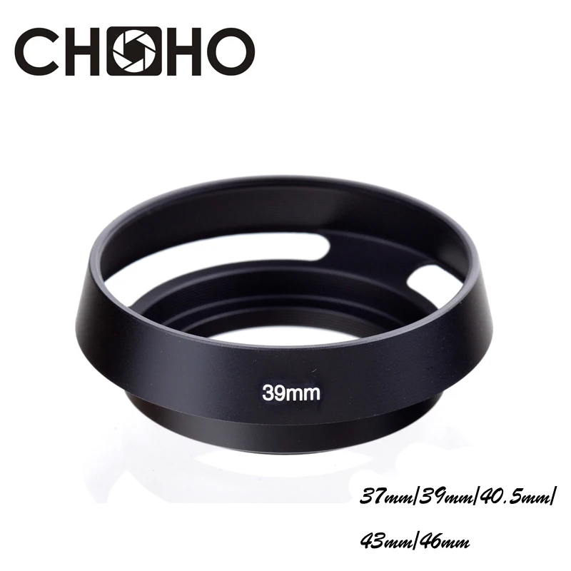

Camera Lens Hood Metal Vented 37mm 39mm 40.5mm 43mm 46mm Screw-in Lente Protect For Canon Nikon Sony Leica Olympus Pentax