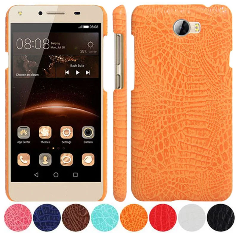 Hard Case Huawei Y5 II / Y6 II Compact / Honor 5A LYO-L21 Cover Crocodile Pattern Coque Huawei Y5 II Y6 II Compact Case Capa