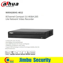 Dahua 4K Video recorder DVR 4ch 8ch 16ch NVR4104HS-4KS2 NVRHS4108-4KS2 NVR4116HS-4KS2 H.265 8MP Resolution