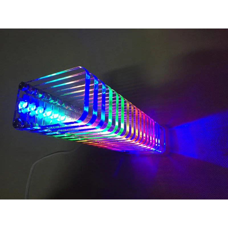 KS16 LED Level Display Music Spectrum VU Tower Fantasy Crystal Sound Column Electronic KS16 LED Level Display Music Spectrum VU Tower Fantasy Crystal Sound Column Electronic