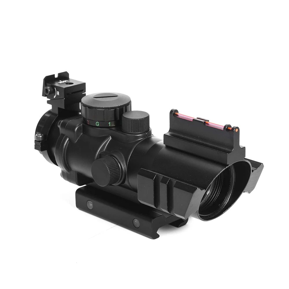 Tratical 4X32 Riflescope Compact Hunting Scope Red Green Blue Aimpoint Fiber Reflex Sight With 20MM Rail Hunting Optics Tratical 4X32 Riflescope Compact Hunting Scope Red Green Blue Aimpoint Fiber Reflex Sight With 20MM Rail Hunting Optics