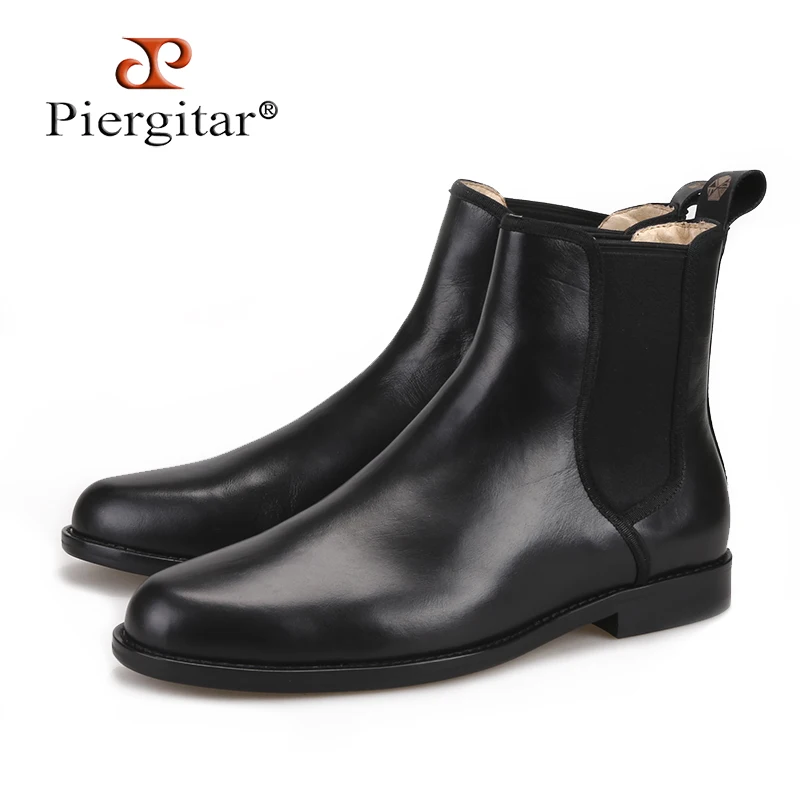 black italian leather boots