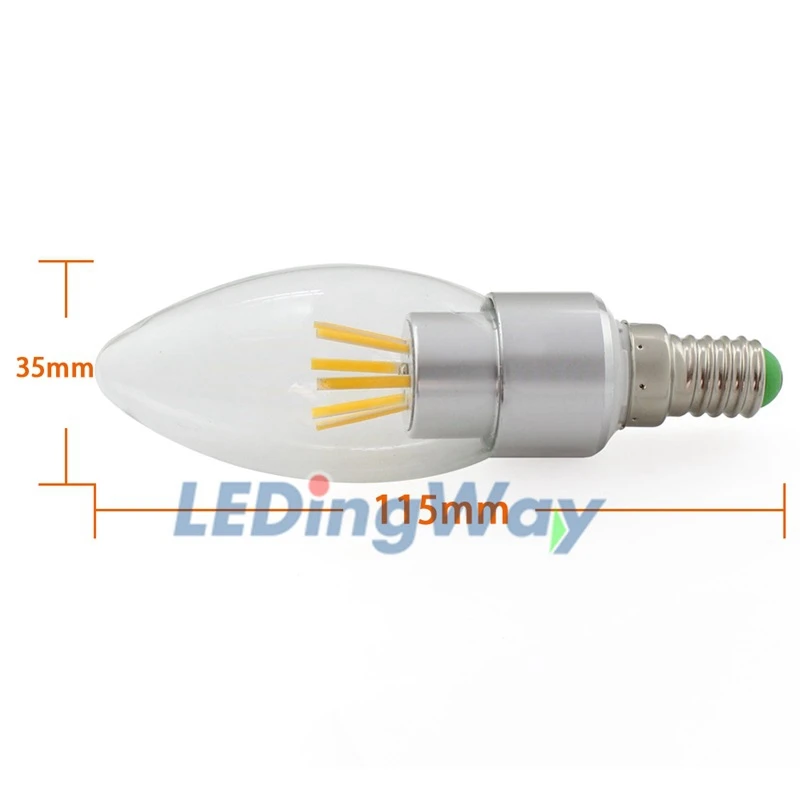 E14 Светодиодный светильник накаливания 3 Вт 12 В 24 В AC/DC Светодиодный светильник Эдисона белый теплый белый для дома люстра декоративный светильник ing 1 шт