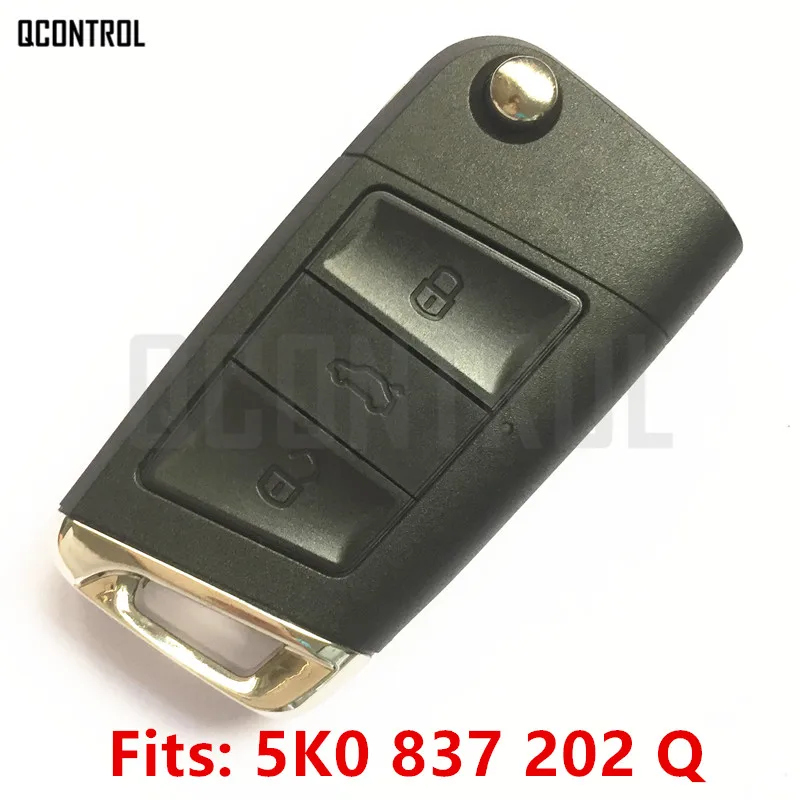 

QCONTROL Upgraded Car Remote Key for VW/VOLKSWAGEN Auto Beetle/Caddy/Eos/Golf/Jetta/Polo/Scirocco/Tiguan/Touran/Up 434MHz