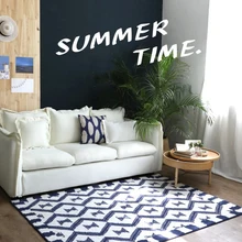 Ins, белый, темно-синий, мужской ковер в богемном стиле, скандинавском стиле, для гостиной, геометрический, марокканский ковер, в клетку, в полоску, для кухни, прикроватный, Круглый, современный