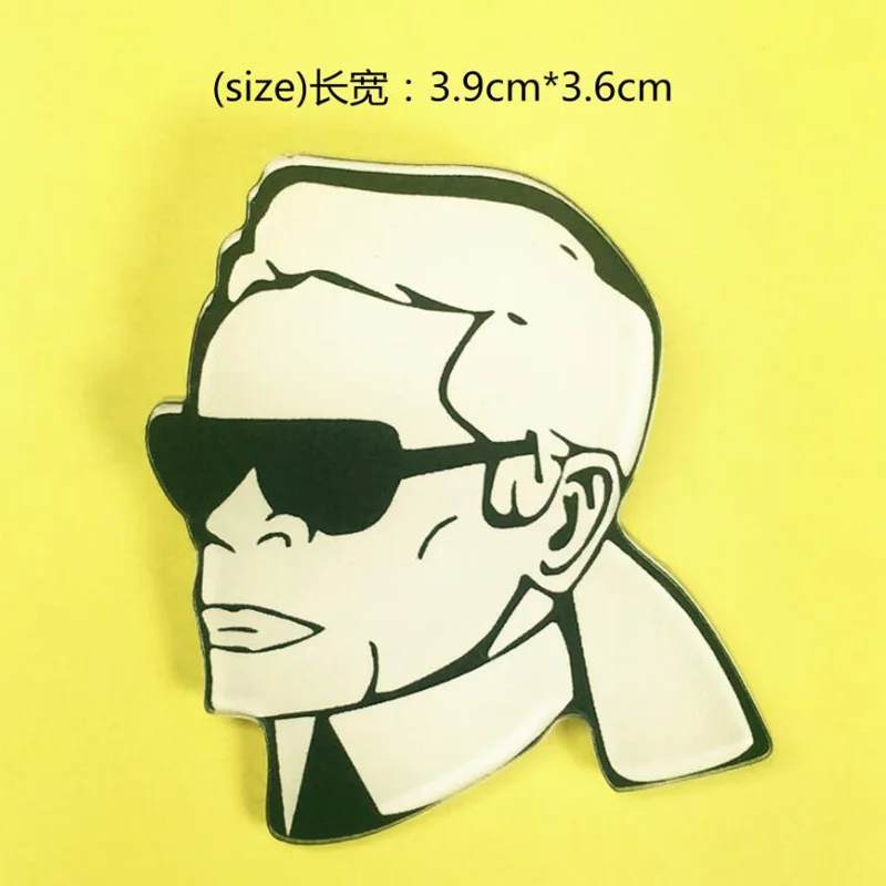 

1 PC Cartoon Acrylic Brooch Badges Hello Owls Hearts Brooch jewelry Decoration Pin On Backpack Women Clothes Decorative Brooches