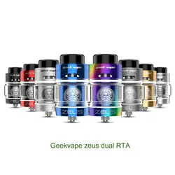 2 шт./лот оригинальный Geekvape Zeus двойной RTA Zeus RTA двойная катушка версии 5,5 мл RTA zeus распылитель герметичная верхняя система воздушного потока