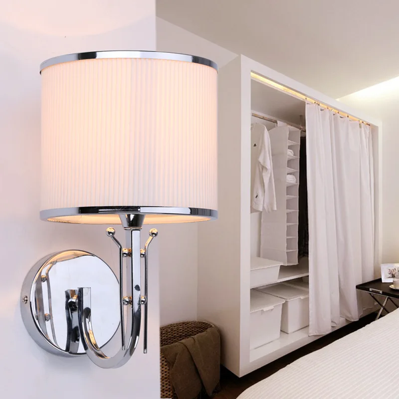 ФОТО European Modern Minimalist Living Room Lights Energy-saving Lamp Bedroom Bedside Hotel Corridor Creative Wall Lamp Wholesale