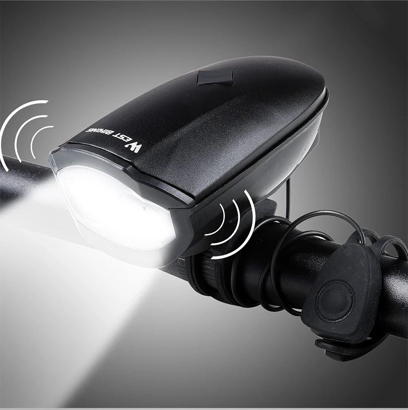 Cheap WEST BIKING Bike Bell Light 3 Modes Bicycle Headlight Bicycle Horn Waterproof Lamp USB Rechargeable 140 db Horn Front Headlight 23 Cheap WEST BIKING Bike Bell Light 3 Modes Bicycle Headlight Bicycle Horn Waterproof Lamp USB Rechargeable 140 db Horn Front Headlight 23