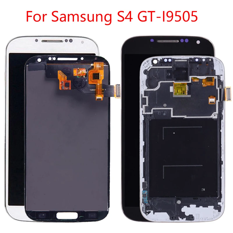 

NEW S4 LCD Display For Samsung Galaxy S4 LCD Screen With Frame Replacement GT-i905 i9500 i9506 i9515 Digitizer Assembly TFT