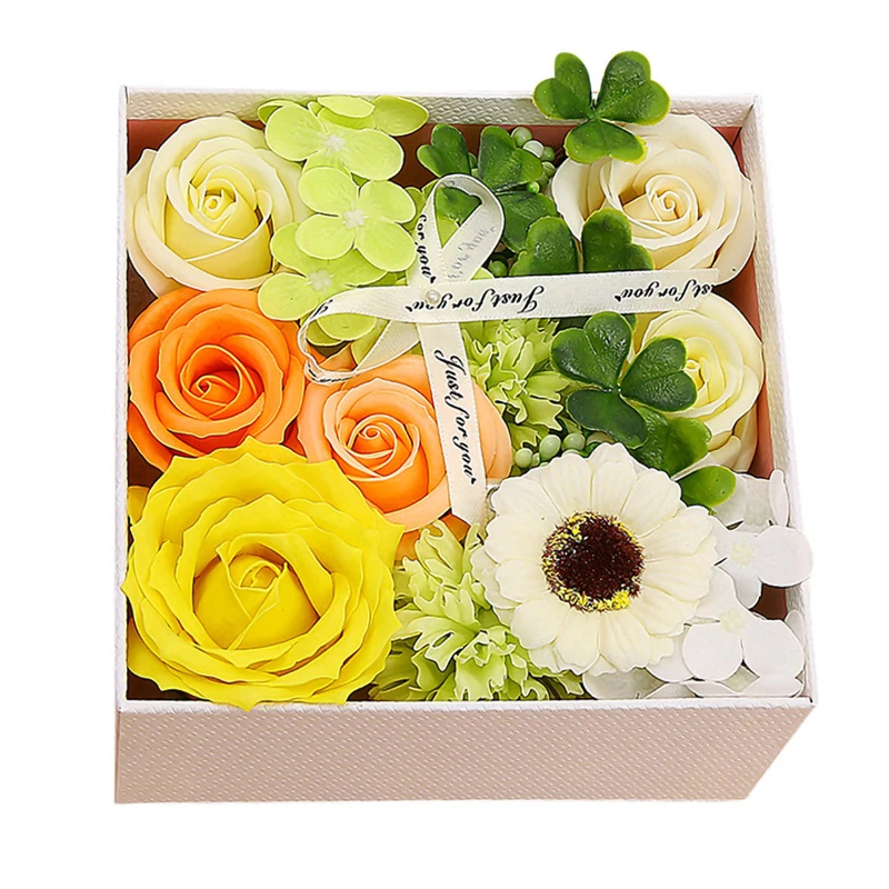 День матери, домашний декор, искусственные цветы, сделай сам, ручная работа, креативный мыльный цветок, Цветочная коробка, домашний праздничный подарок, Прямая поставка, Apr16 - Цвет: G