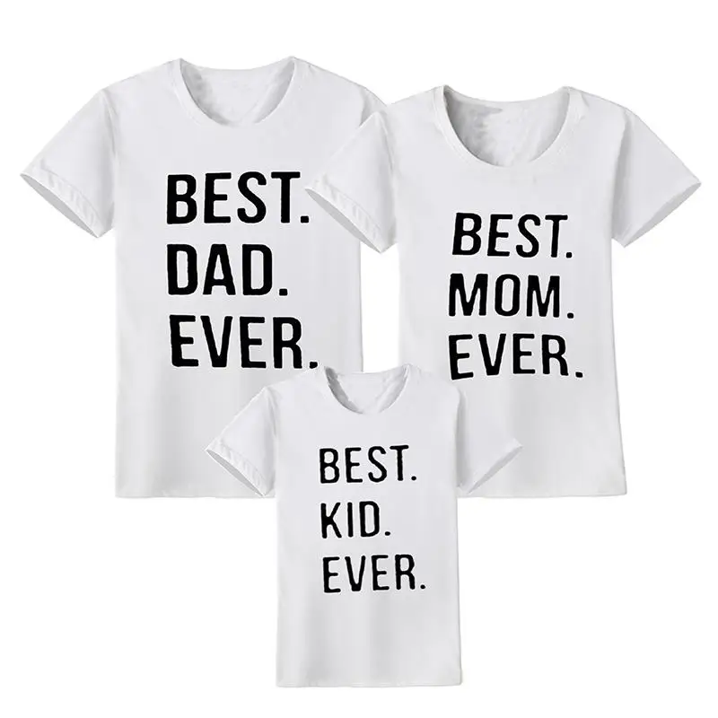 

Family Look T- shirt Family Matching Clothes New 2019 Mother's Day Family Matching Outfits Letter Father and Son Clothes Cotton