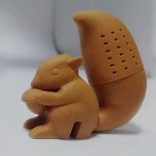 1 шт. милые девушки чайное ситечко, чай инструменты в форме белки с отрывными листами мешок-сито кружка с фильтром наслаждаться жизнью