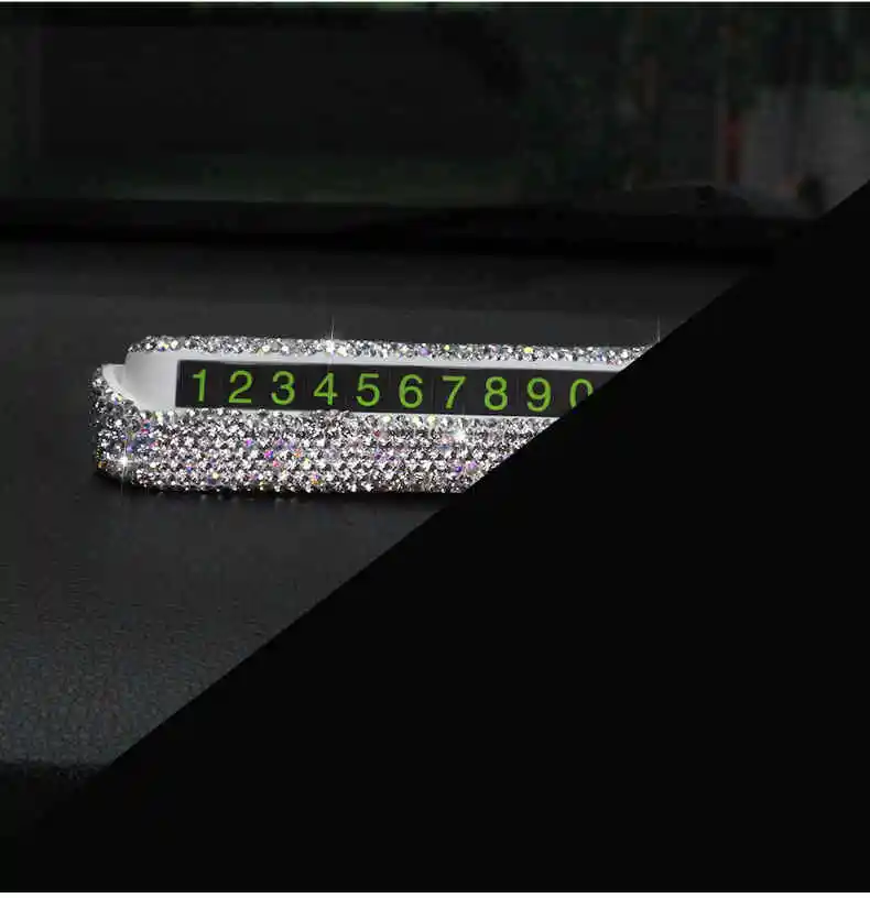 

Luminous Temporary Parking Card Phone Number Card Plate Switch Telephone Number Car Parking Card Stop For Auto Products Stickers