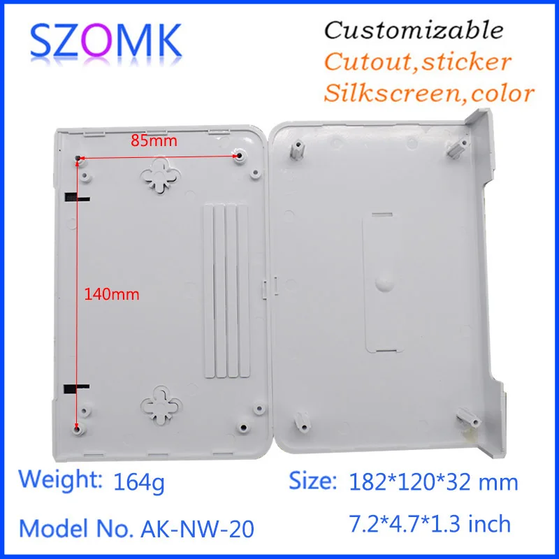 szomk network router enclosure plastic instrument enclosure project box plastic box electronics enclosure junction housing abs control box (22).jpg