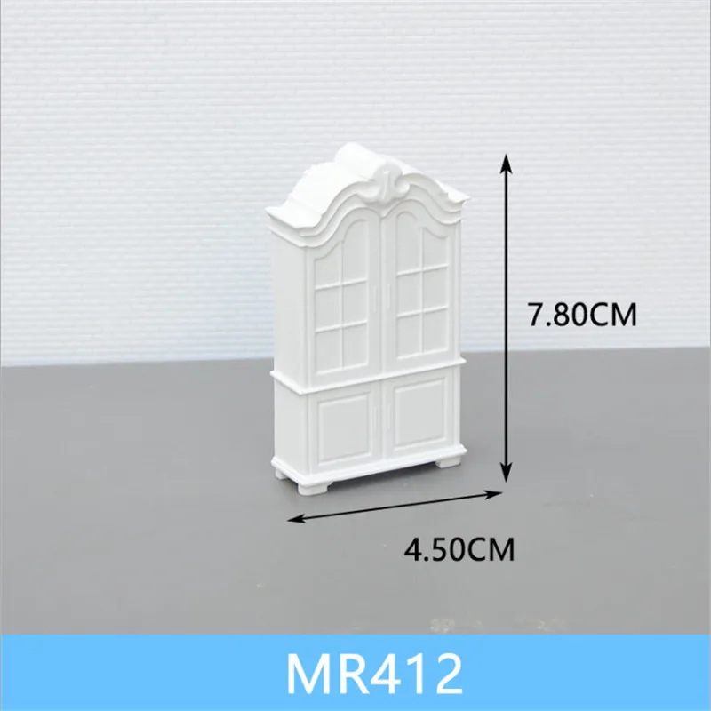 1 шт Масштаб 1:25 пластиковый миниатюрный шкаф и тумбочка мебель для строительства поезда Макет железной дороги декорации аксессуары - Цвет: MR412