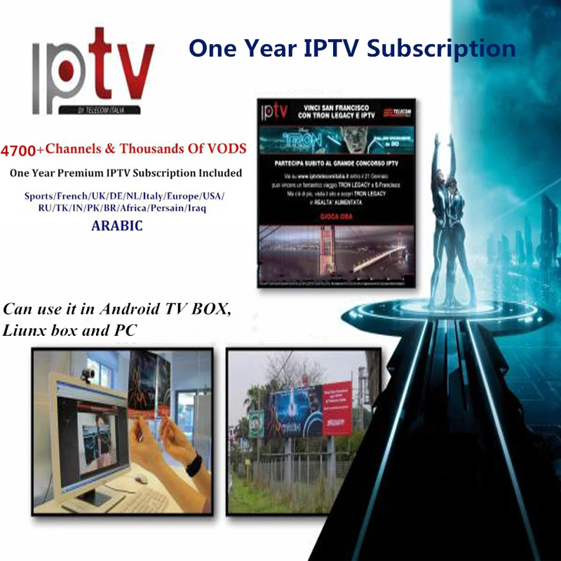 French IPHD iptv subscription+4700 Channels for Europe Arabic France Belgium IPTV m3u for android TV box Smart TV box