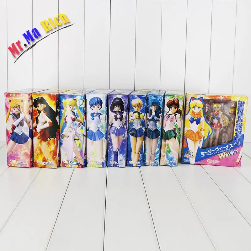 9style рисунок Сейлор Мун игрушка Tsukino Usagi Mars Jupiter Venus Mercury Uranus Pluto Shfguart с коробкой|figure