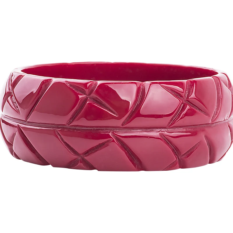 Trendy Resin Cuff Engraved Bracelets Bangles Women New Fashion Acrylic Round Wide Bracelet Female Charm Wedding Jewelry Girls (2)