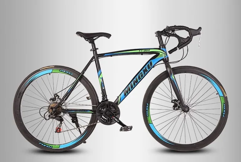 Excellent Mountain Bike High Carbon Steel Frame 21 Speed 24 Inches Full Shockingproof Frame Single Speed Multicolor Optional 4