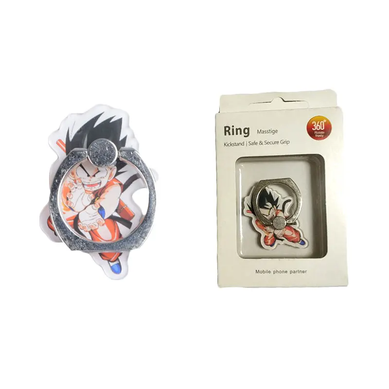 Dragon Ball кольцо для телефона Goku Vegeta держатель для мобильного телефона Dragon Ball Z 360 градусов смартфон Стенд для колец на палец для телефона - Цвет: 6
