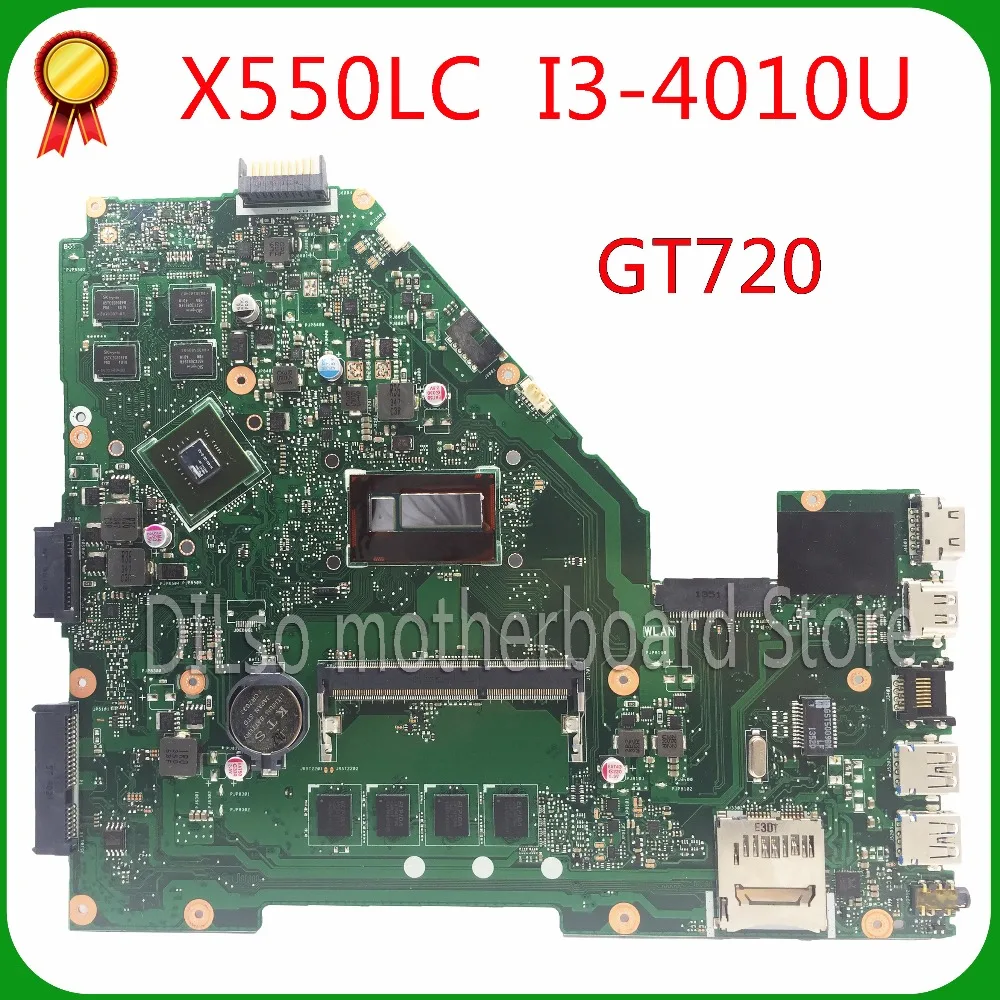 

KEFU X550LC motherboard For ASUS X550LD A550L Y581L W518L X550LN laptop motherboard original Test motherboard I3-4010U GT720M