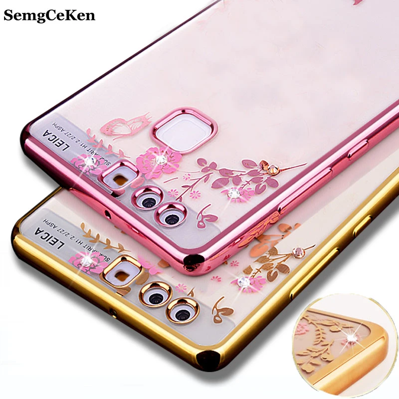 Funda de teléfono de lujo de silicona con diamante original de SemgCeKen funda para Huawei P9 lite P plus p9plus p9lite|case for huawei p9|silicone casecase for huawei - AliExpress