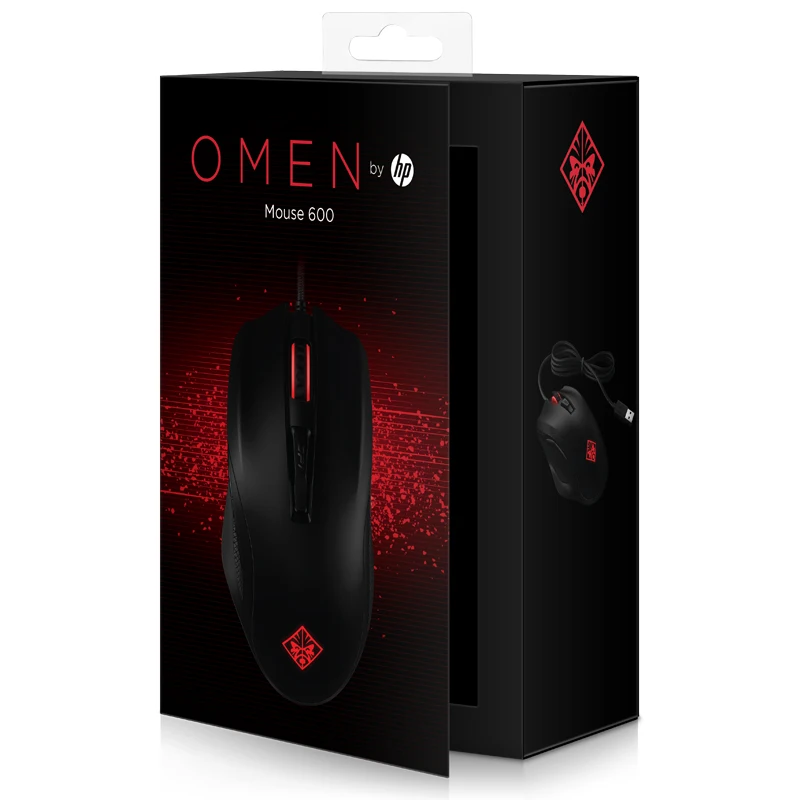 Hp OMEN мышь 600 проводная USB 12000 dpi оптическая игровая мышь для ПК ноутбука