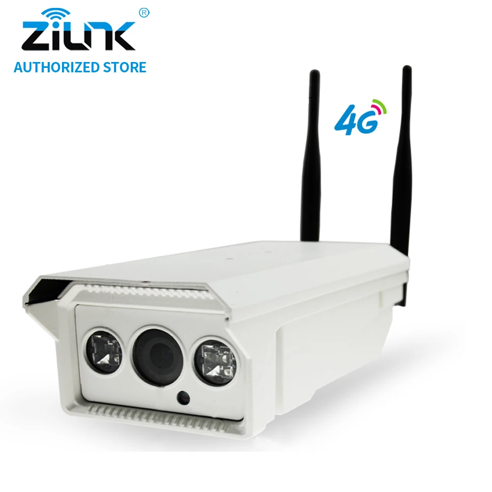

ZILNK 1080P 3G 4G SIM Card Bullet IP Camera 2MP HD P2P Network Waterproof IR Night Vision Support TF Card Onvif Outdoor White