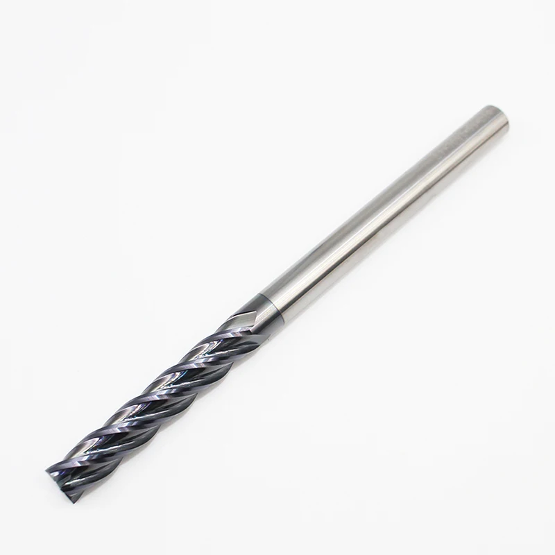 Extra-Long Shank 100mm Tungsten Carbide End Mill CNC Cutter Tool 4-Flutes 5MM UK 