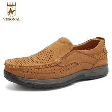 VESONAL 2017 Spring Autumn Brand Male Shoes Men Ons Casual Genuine Leather Quality Comfortable Walking Boat Man Driver Footwear