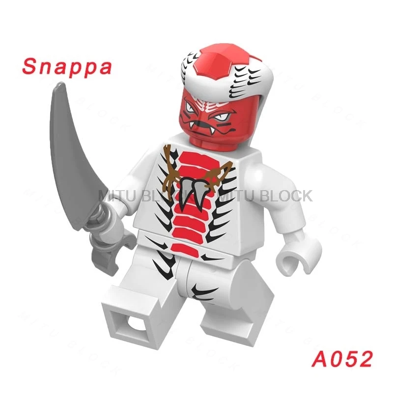 

Single Sale A052 Legoing Ninjagoing Snappa Chokun Frakjaw Nuckal Samukai Building Blocks Toy Legoings Ninjagoings Zane Figure