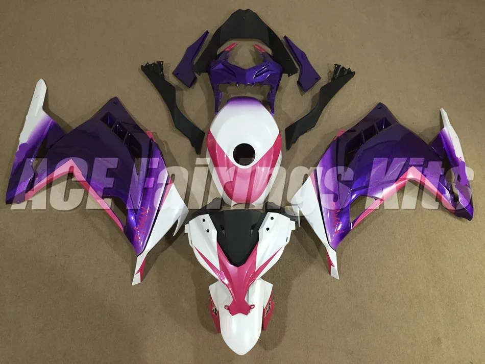 

New Injection Abs Fairing Kit+Tank cover Fit for kawasaki EX300 2013 2014 2015 Ninja300 13 14 15 EX 300 cool white blue pink