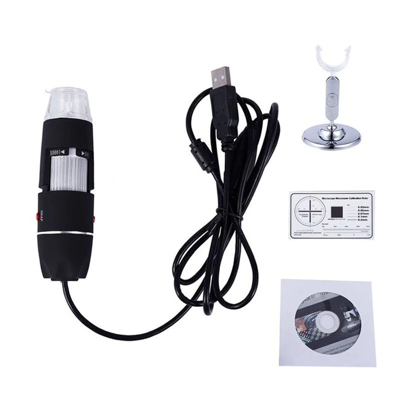 

New 1000X Zoom 8 LED USB Microscope Biological Microscope Digital Magnifier Endoscope Camera Video with Stand
