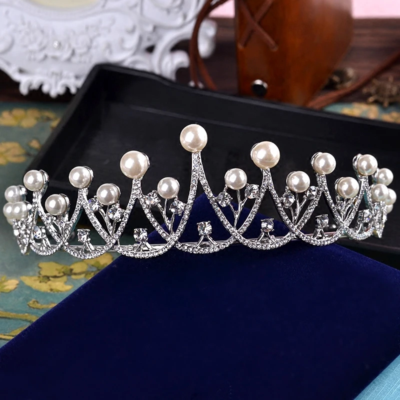 Pretty good bride wedding Tiaras Korean Rhinestone Tiara jewelry Crown