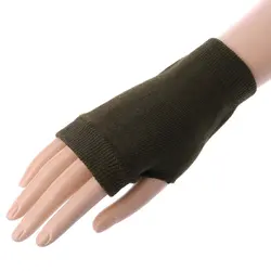1 пара изысканной вязаной вязаный крючком пальцев зимние теплые перчатки мягкие варежки для Для женщин зимние аксессуары W77