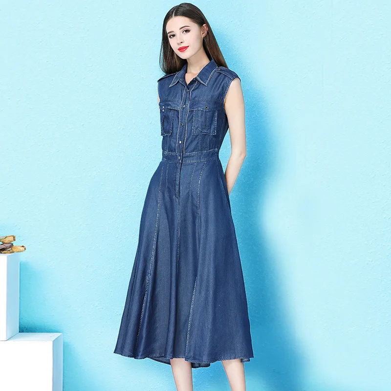 lyocell denim dress