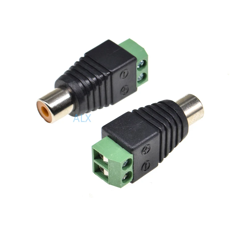 5 шт. CCTV Phono RCA гнездовой разъем для винтового клеммного блока адаптер Без припоя
