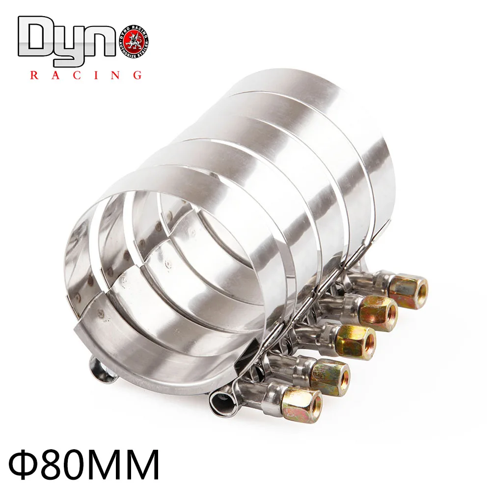 2PCS Silicone T Bolt hose Clamp Kit Turbo Hose clamp 80mm Stainless