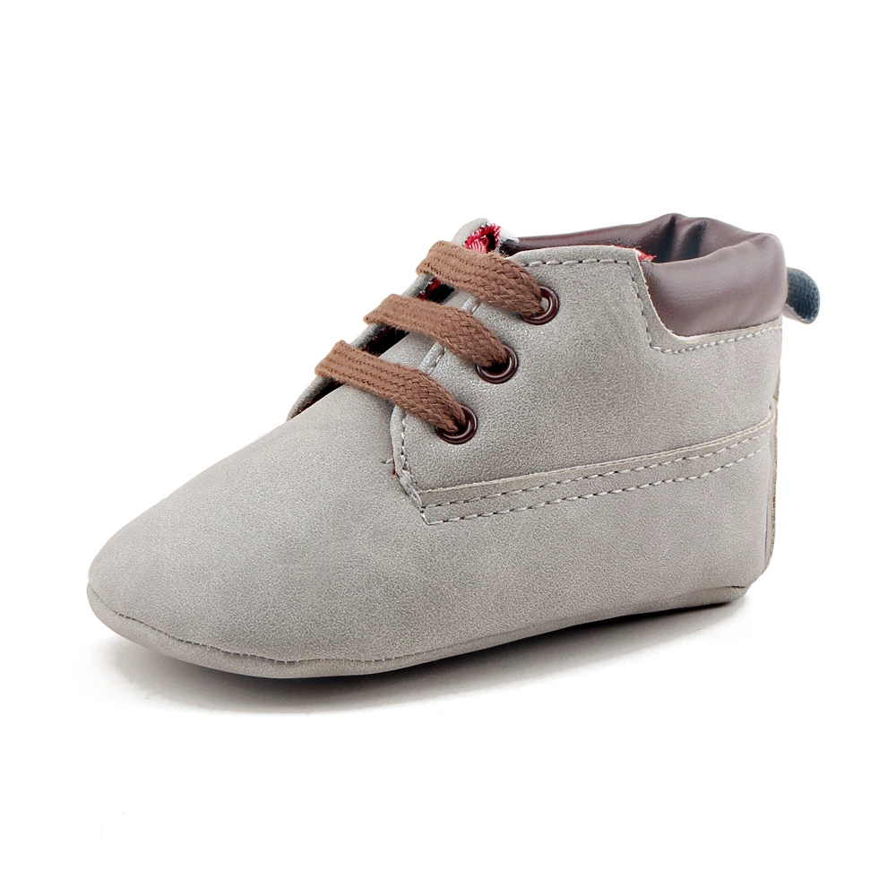 

Delebao 2017Spring/Autumn New Design Simple Style Cross-tied Solid Soft Sole Unisex Infant Toddlers Baby Shoes Wholesale