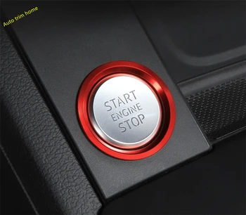 

Lapetus Engine Start Stop Ring Keyless Start System Button Cover Trim For Audi A4 A5 B9 2016 2017 2018 2019 2020 Interior Kit
