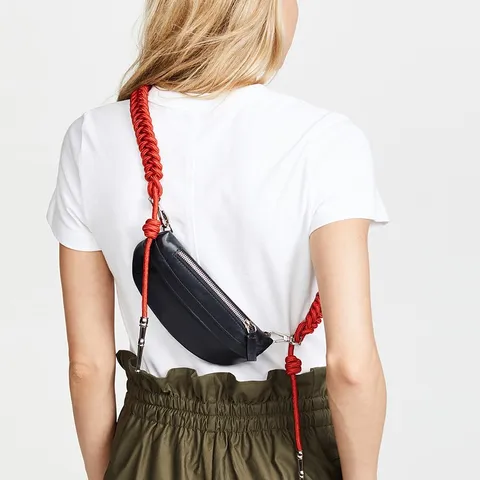 Bloco de Fanny Bolsas de Marca de Luxo Bolsa da Cintura Correia Bag Mulheres da Moda Outono Inverno da Coxa 2018 New Black Yellow Blue Orange Atacado