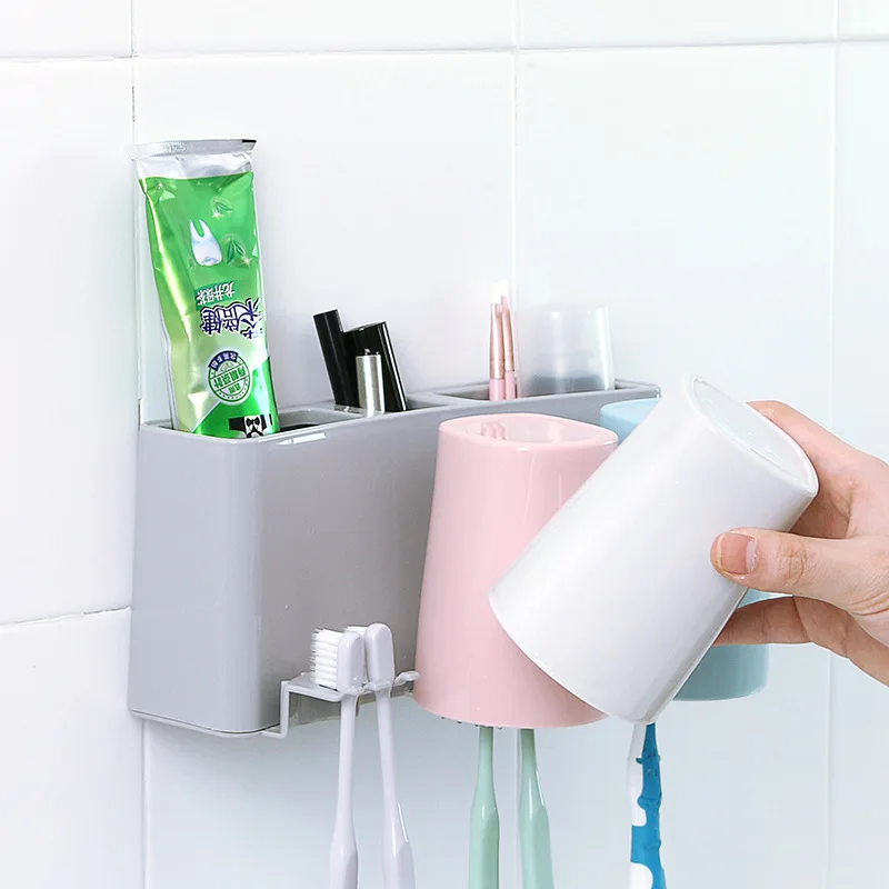 

Toilet Toothpaste Wash Set Electric Toothbrush Bathroom Shelf Kitchen Soap Cleaning Brush Storage Toilet Organizer