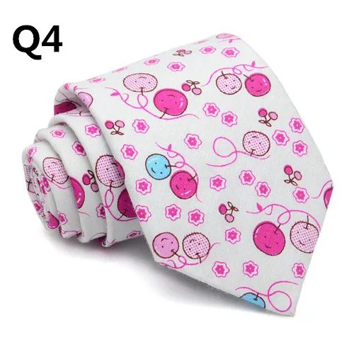Высокое качество 145*8 см мужской галстук цветочный свадебный бизнес галстук мужской костюм аксессуары цветочный узор галстук хлопок FR18685 - Цвет: Q4