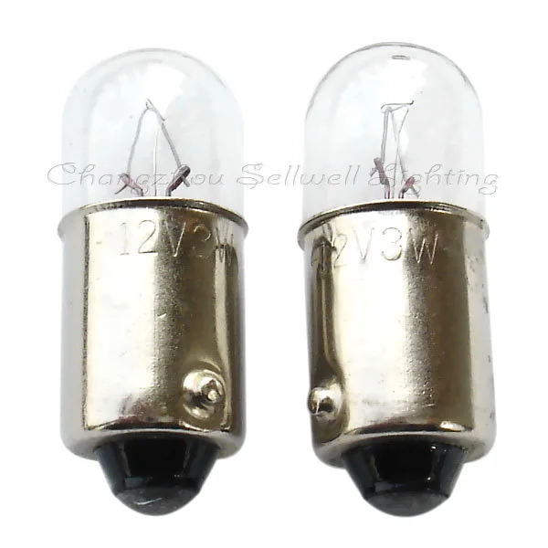 

Miniature light 12v 3w ba9s t10x23 A076 GREAT 10pcs