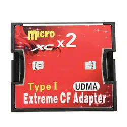 Оригинальный 2 Порты и разъёмы Micro TF CF адаптер Micro MicroHC для Compact Flash Тип я устройство чтения карт памяти конвертер #907